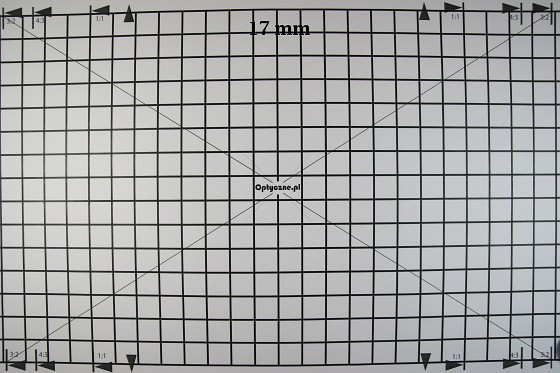 Tamron SP AF 17-50 mm f/2.8 XR Di II LD Aspherical (IF) - Distortion