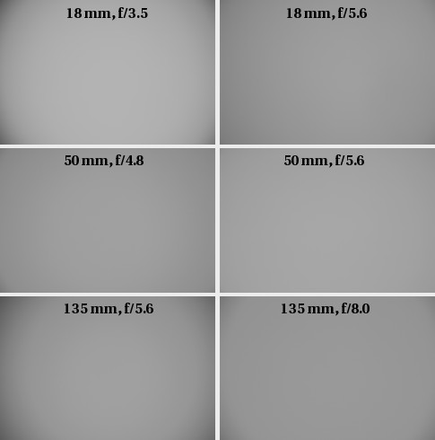 Nikon Nikkor AF-S DX 18-135 mm f/3.5-5.6G ED-IF - Vignetting