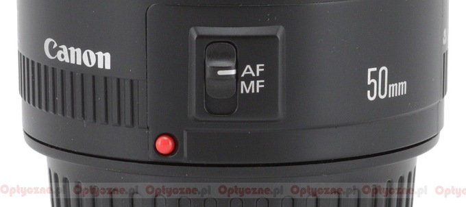 Canon EF 50 mm f/1.8 II - Build quality