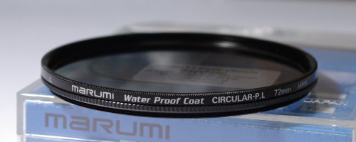 Polarizing filters test - Marumi Water Proof Coat Circular P.L 72 mm