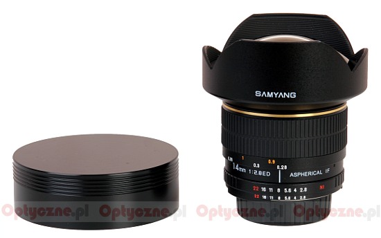 Samyang 14 mm f/2.8 IF ED MC Aspherical - Build quality