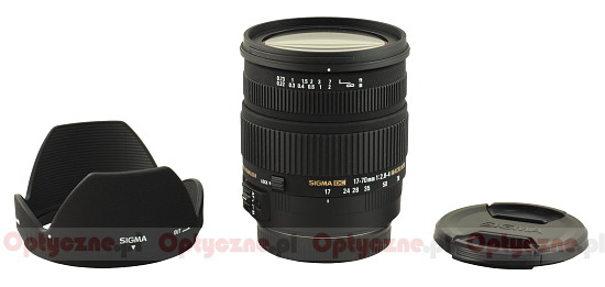 Sigma 17-70 mm f/2.8-4.0 DC Macro OS HSM - Build quality and image stabilization