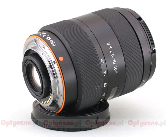 Sony DT 16-105 mm f/3.5-5.6 - Build quality