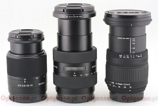 Sony DT 16-105 mm f/3.5-5.6 - Build quality