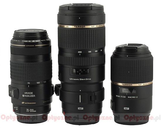 Tamron SP 70-200 mm f/2.8 Di VC USD - Build quality and image stabilization