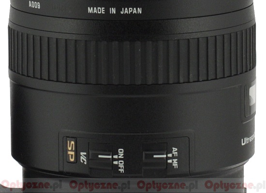 Tamron SP 70-200 mm f/2.8 Di VC USD - Build quality and image stabilization