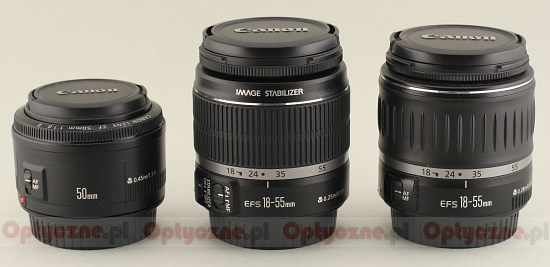 Canon EF-S 18-55 mm f/3.5-5.6 IS - Build quality and image stabilization
