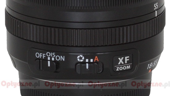 Fujifilm Fujinon XF 18-55 mm f/2.8-4 OIS - Build quality and image stabilization