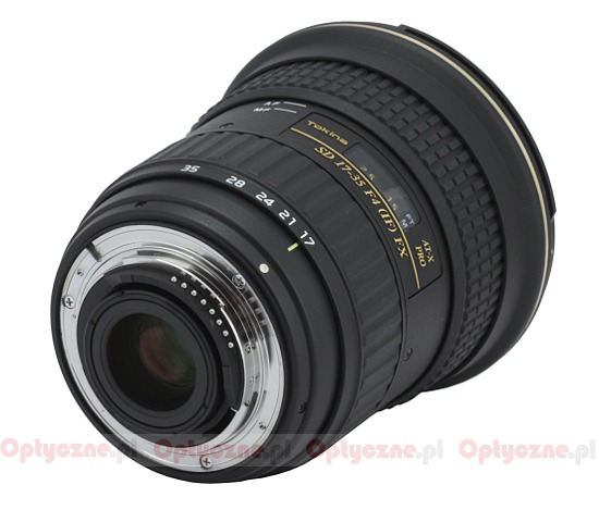 Tokina AT-X PRO FX SD 17-35 mm f/4 (IF)  - Build quality