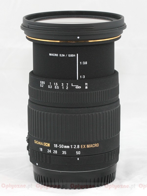 Sigma 18-50 mm f/2.8 EX DC Macro - LensTip.com