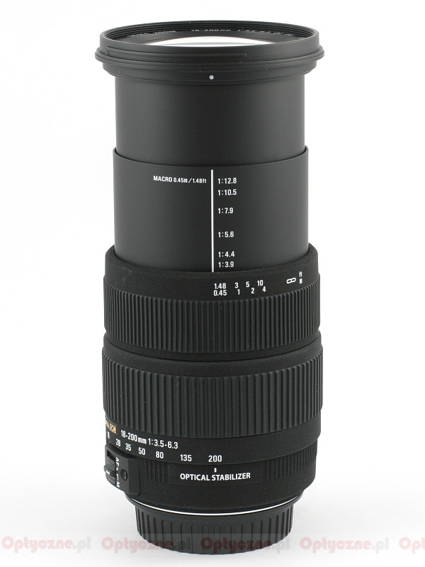 Sigma 18-200 mm f/3.5-6.3 DC OS - LensTip.com
