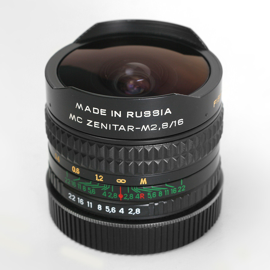 Lens Zenitar f2.8/16mm Fish Eye m42 Mount 