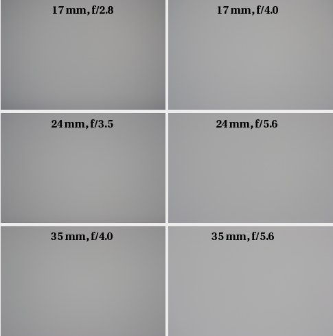 Tamron SP AF 17-35 mm f/2.8-4 Di LD Aspherical (IF) - Vignetting