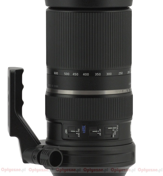 Tamron SP 150-600 mm f/5-6.3 Di VC USD - Build quality and image stabilization