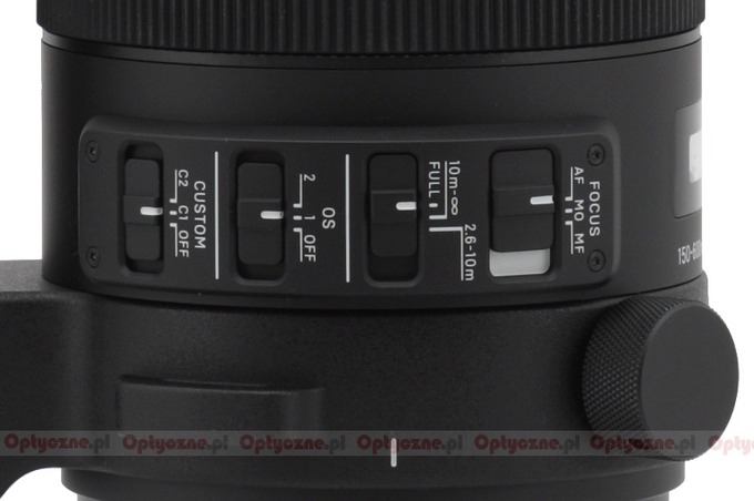 Sigma S 150-600 mm f/5-6.3 DG OS HSM - Build quality and image stabilization Sigma S 150-600 mm f/5-6.3 DG OS HSM - Build quality and image stabilization