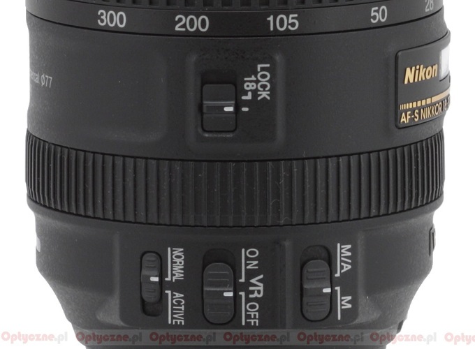 Nikon Nikkor AF-S DX 18-300 mm f/3.5-5.6G ED VR - Build quality and image stabilization Nikon Nikkor AF-S DX 18-300 mm f/3.5-5.6G ED VR - Build quality and image stabilization