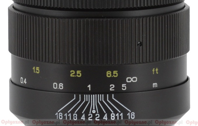 Mitakon Speedmaster 35 mm f/0.95 - Focusing