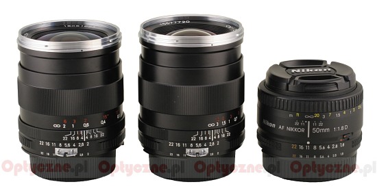 Carl Zeiss Distagon T* 35 mm f/2 ZF/ZK/ZS/ZE review - Build 