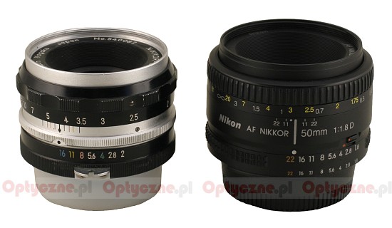 50 years of Nikon F-mount – Nikkor-S 5 cm f/2 vs. Nikkor AF 50 mm f/1.8D - Build quality