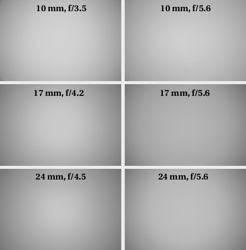 Nikon Nikkor AF-S DX 10-24 mm f/3.5-4.5G ED - Vignetting