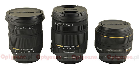 Sigma 18-50 mm f/2.8-4.5 DC OS HSM - Build quality and image stabilization