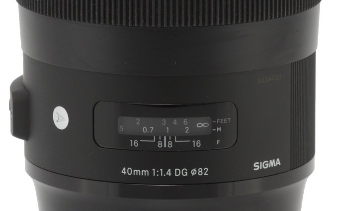 Sigma A 40 mm f/1.4 DG HSM - Build quality