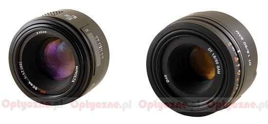 A history of Sony Alpha - Minolta AF 50 mm f/1.7 versus Sony DT 50 mm f/1.8 SAM - Build quality