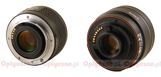 A history of Sony Alpha - Minolta AF 50 mm f/1.7 versus Sony DT 50 mm f/1.8 SAM - Build quality
