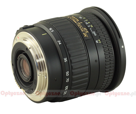 Tokina AT-X DX AF 16.5-135 mm f/3.5-5.6 - Build quality Tokina AT-X DX AF 16.5-135 mm f/3.5-5.6 - Build quality