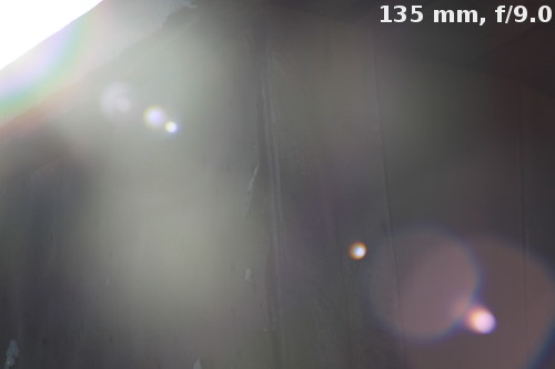 Tokina AT-X DX AF 16.5-135 mm f/3.5-5.6 - Ghosting, flares and transmission Tokina AT-X DX AF 16.5-135 mm f/3.5-5.6 - Ghosting, flares and transmission