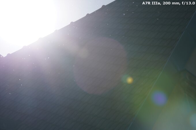 Sony FE 200-600 mm f/5.6-6.3 G OSS - Ghosting and flares