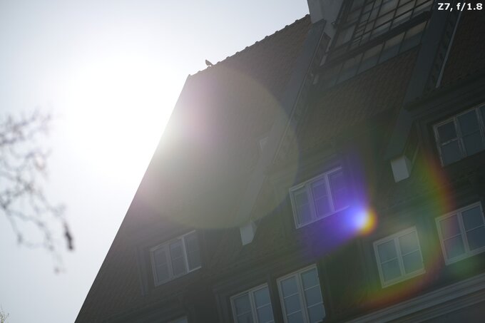 Nikon Nikkor Z 135 mm f/1.8 S Plena - Ghosting and flares