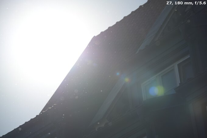 Nikon Nikkor Z 180-600 mm f/5.6-6.3 VR - Ghosting and flares