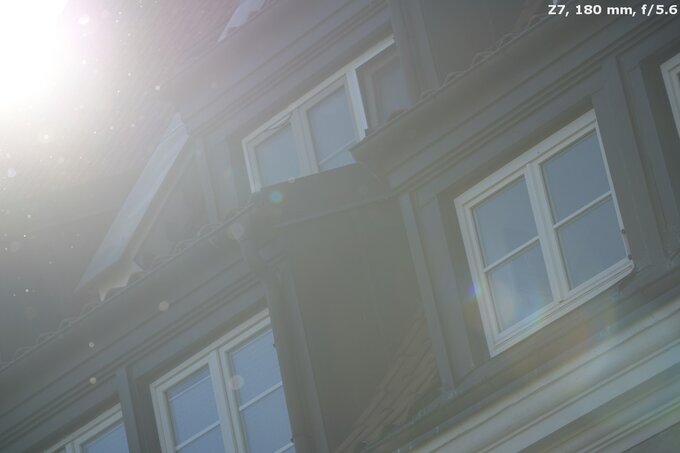 Nikon Nikkor Z 180-600 mm f/5.6-6.3 VR - Ghosting and flares