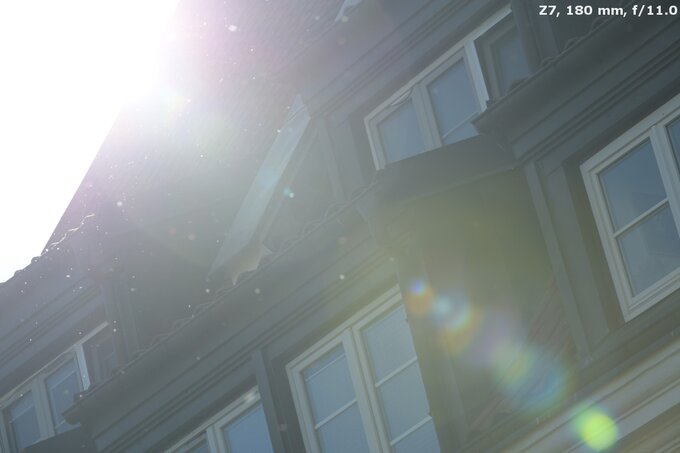 Nikon Nikkor Z 180-600 mm f/5.6-6.3 VR - Ghosting and flares