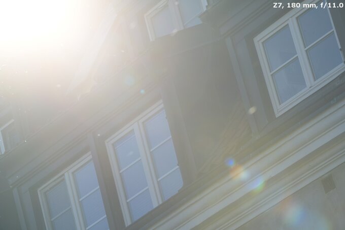 Nikon Nikkor Z 180-600 mm f/5.6-6.3 VR - Ghosting and flares