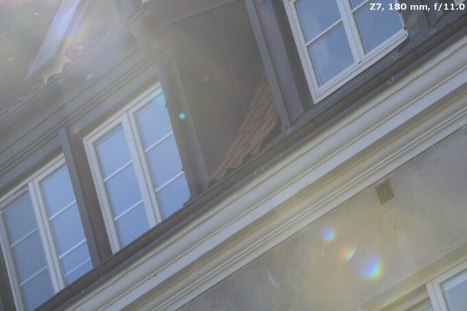 Nikon Nikkor Z 180-600 mm f/5.6-6.3 VR - Ghosting and flares