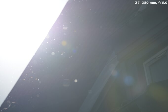 Nikon Nikkor Z 180-600 mm f/5.6-6.3 VR - Ghosting and flares