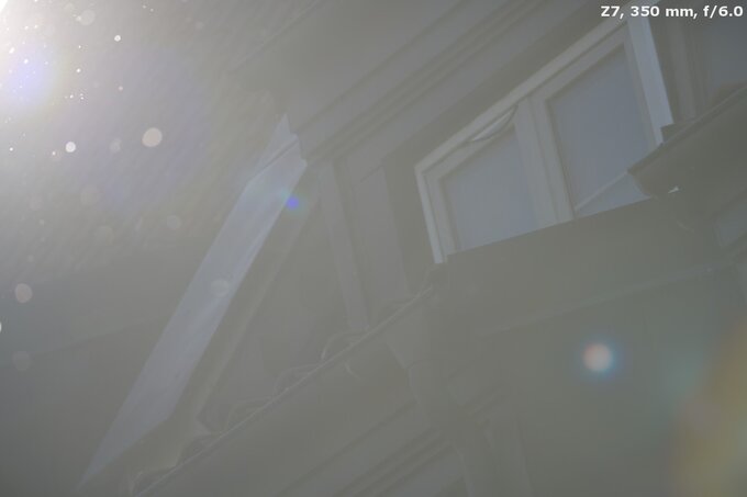 Nikon Nikkor Z 180-600 mm f/5.6-6.3 VR - Ghosting and flares