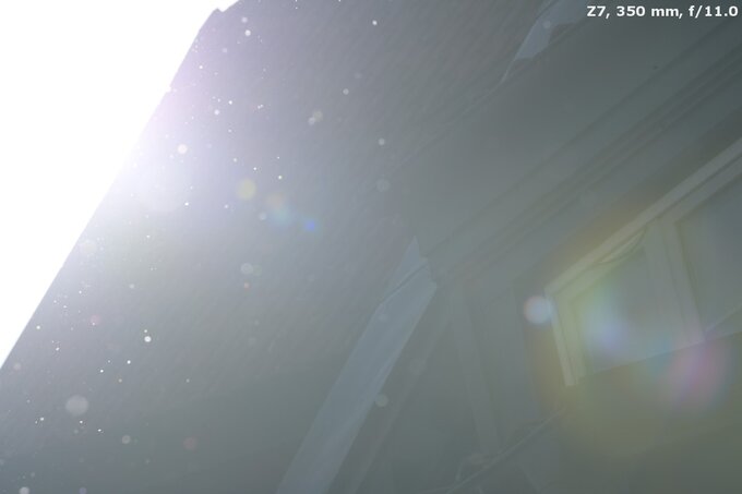 Nikon Nikkor Z 180-600 mm f/5.6-6.3 VR - Ghosting and flares