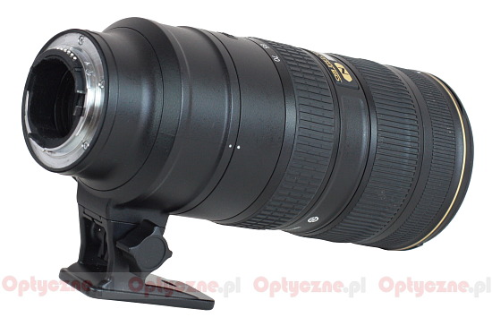 Nikon Nikkor AF-S 70-200 mm f/2.8G ED VR II - Build quality and image stabilization