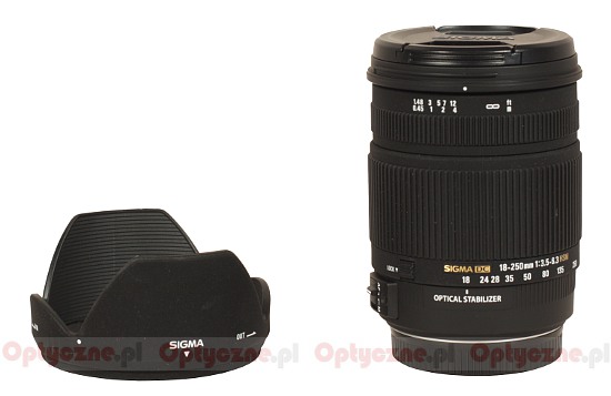 Sigma 18-250 mm f/3.5-6.3 DC OS HSM - Build quality and image stabilization