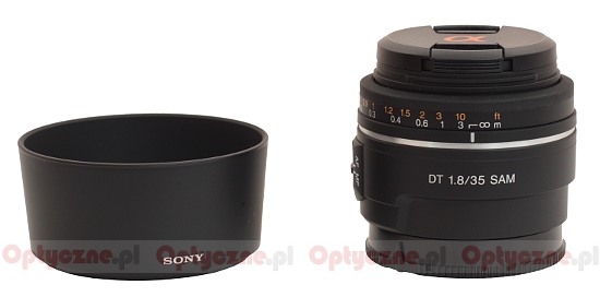 Sony DT 35 mm f/1.8 SAM - Build quality