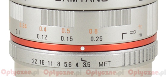 Samyang 7.5 mm f/3.5 UMC Fish-eye MFT - Focusing