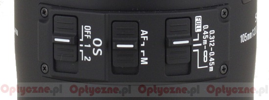 Sigma 105 mm f/2.8 EX DG OS HSM Macro - Build quality and image stabilization Sigma 105 mm f/2.8 EX DG OS HSM Macro - Build quality and image stabilization