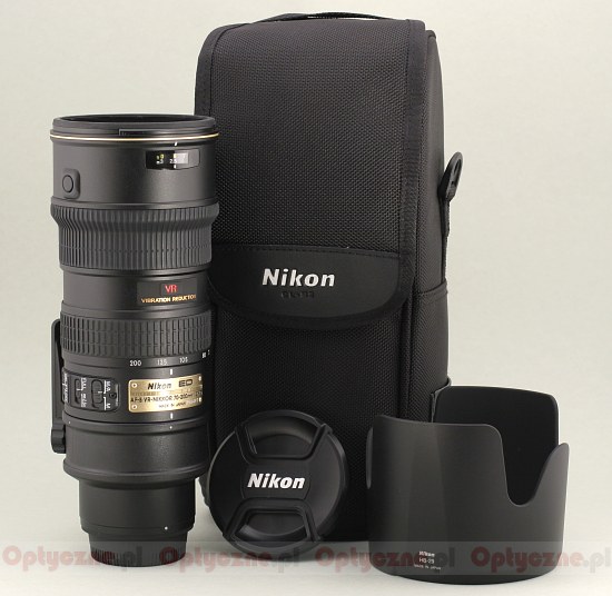 Nikon Nikkor AF-S 70-200 mm f/2.8G IF-ED VR - Build quality and image stabilization