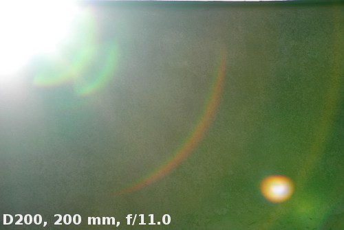 Sigma 18-200 mm f/3.5-6.3 II DC OS HSM - Ghosting and flares