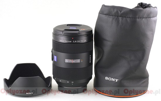 Sony Carl Zeiss Vario Sonnar 24-70 mm f/2.8 T* SSM - Build quality