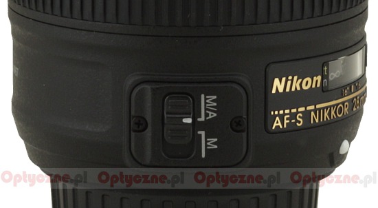 Nikon Nikkor AF-S 28 mm f/1.8G - Build quality