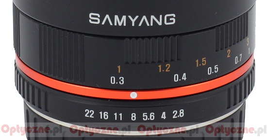 Samyang 8 mm f/2.8 UMC Fisheye - Focusing